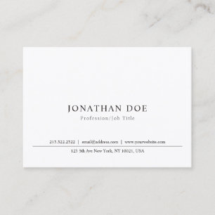 Professionele Elegante Minimalistische Sjabloon Cl Visitekaartje