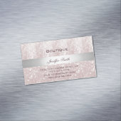 Professionele elegante moderne chic glittery magnetisch visitekaartje (Voorbeeld)