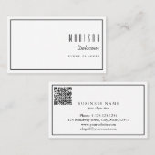 Professionele elegante, moderne, eenvoudige Script Visitekaartje (Voorkant / Achterkant)