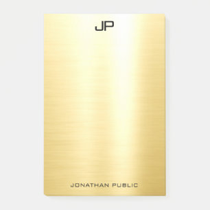 Professionele Elegante Moderne Gouden Trendy Sjabl Post-it® Notes