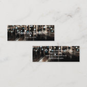 Professionele elegante moderne luxe Glitter Mini Visitekaartje (Voorkant / Achterkant)