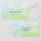 Professionele elegante moderne luxe glitter visitekaartje (Voorkant / Achterkant)