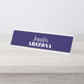 Professionele elegante moderne minimalistische don bureau naambordje (Voorkant)