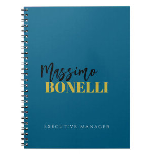 Professionele elegante moderne minimalistische eff notitieboek