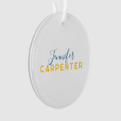 Professionele elegante moderne minimalistische eff ornament (voorkant)