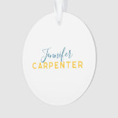 Professionele elegante moderne minimalistische eff ornament (voorkant)