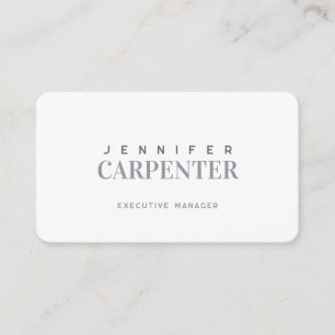 Professionele elegante moderne minimalistische eff visitekaartje
