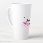 Professionele elegante moderne minimalistische naa latte mok (Linkerhoek)