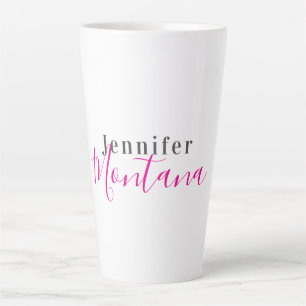 Professionele elegante moderne minimalistische naa latte mok