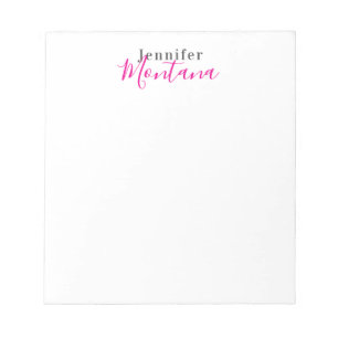 Professionele elegante moderne minimalistische naa notitieblok