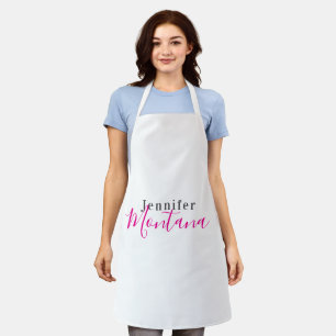 Professionele elegante moderne minimalistische naa schort