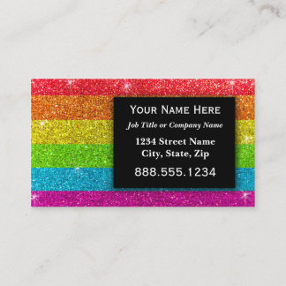 Professionele elegante moderne regenboog LGBT Visitekaartje