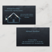 Professionele elegante moderne schilderservice visitekaartje (Voorkant / Achterkant)