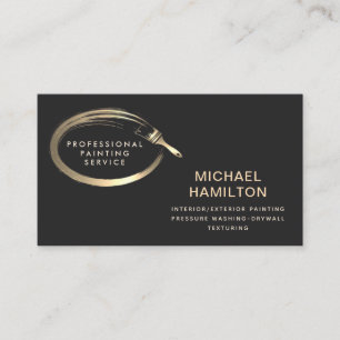 Professionele elegante moderne schilderservice visitekaartje