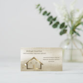 Professionele elegante moderne schilderservice visitekaartje (Staand voorkant)