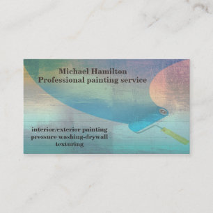 Professionele elegante moderne schilderservice visitekaartje