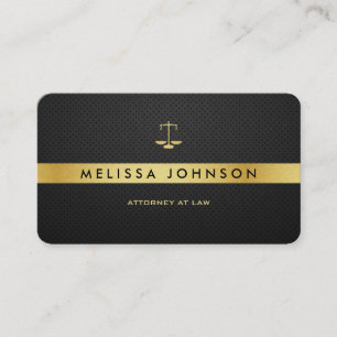 Professionele Elegante Moderne Zwarte & Gouden Visitekaartje