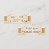 Professionele, elegante professionele Gold Hearts Klantenkaartje (Voorkant / Achterkant)