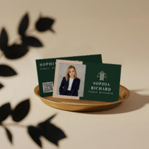 Professionele Elegante Rechtvaardigheid Schaal adv Visitekaartje