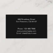 Professionele elegante visitekaartjes (Achterkant)