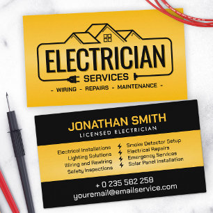 Professionele Elektroaannemer - Elektricien Visitekaartje