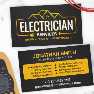 Professionele Elektroaannemer - Elektricien Visitekaartje