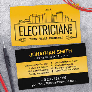 Professionele Elektroaannemer - Elektricien Visitekaartje