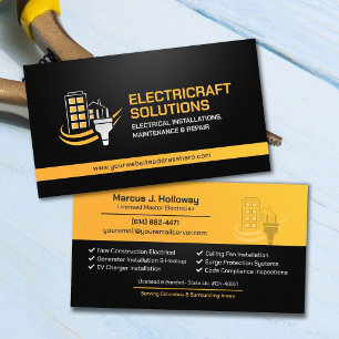 Professionele Elektrotechnische Aannemer - Elektro Visitekaartje