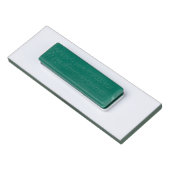 Professionele Emerald Green Modern Business Naambadge (Achterkant)