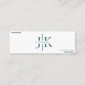 Professionele Emerald Groene Moderne Minimalistisc Klantenkaartje (Voorkant)