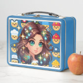 Professionele Emoji Metal Lunchbox (In situ)