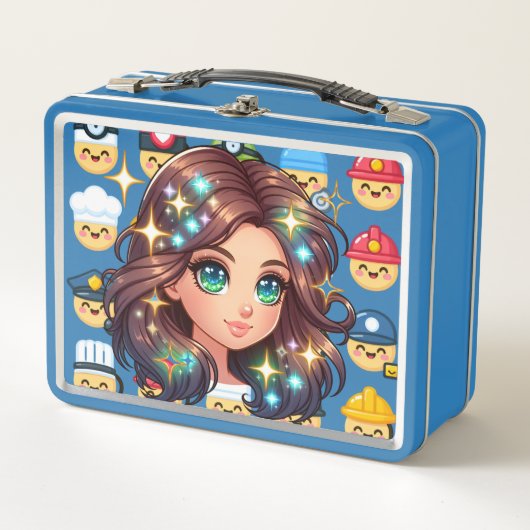 Professionele Emoji Metal Lunchbox (Voorkant)