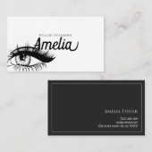 Professionele Eyelash-uitbreidingen en microbladin Visitekaartje (Voorkant / Achterkant)