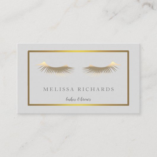 Professionele Eyelashes Makeup Artist Black Visitekaartje (Voorkant)