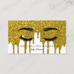 Professionele Eyelashes Makeup Artist Black Visitekaartje