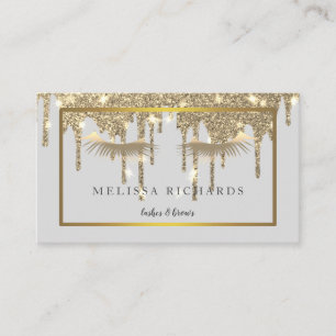 Professionele Eyelashes Makeup Artist Black Visitekaartje