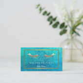 Professionele Eyelashes Makeup Artist Visitekaartje (Staand voorkant)