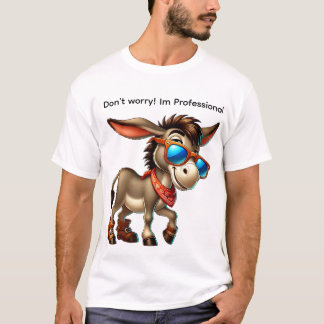Professionele ezel t-shirt