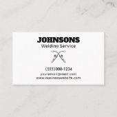 Professionele Fabricator Lassen Service Visitekaartje (Voorkant)