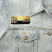 Professionele Faux Gold Flare - Aangepaste foto Naamplaatje (In situ)