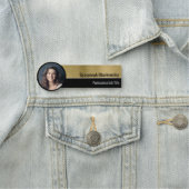 Professionele Faux Gold Metallic - aangepaste foto Naamplaatje (In situ)