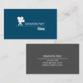 Professionele filmmaker, Visitekaartje Director (Voorkant / Achterkant)