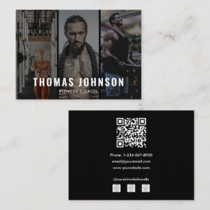 Professionele Fitness Coach Social Media 3 Foto Visitekaartje