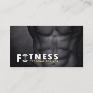 Professionele fitness Personal Trainer Dumbbell Visitekaartje