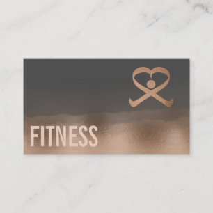 Professionele fitness personal trainer logo visitekaartje