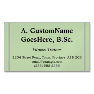Professionele fitnesstrainer Visitekaartje Magnetisch Visitekaartje