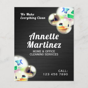Professionele flyer van reinigingsluchtbelletjes