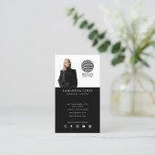 Professionele foto Logo QR Code Social Media Visitekaartje (Staand voorkant)