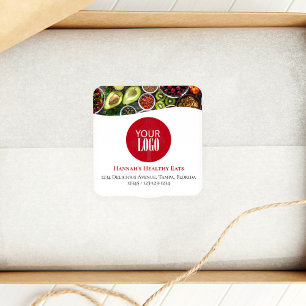 Professionele foto of Logo Promotie Aangepast Vierkante Sticker