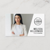 Professionele Foto QR Code Bedrijf Uw Logo Visitekaartje (Voorkant)